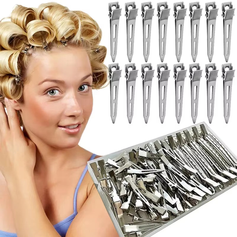 30/50Pcs Professional Ladies Salon Fixed Hair Pin 4.5Cm Curl Metal Hair Clips Hair Root Fluffy Clips DIY Tools Hair Accessories